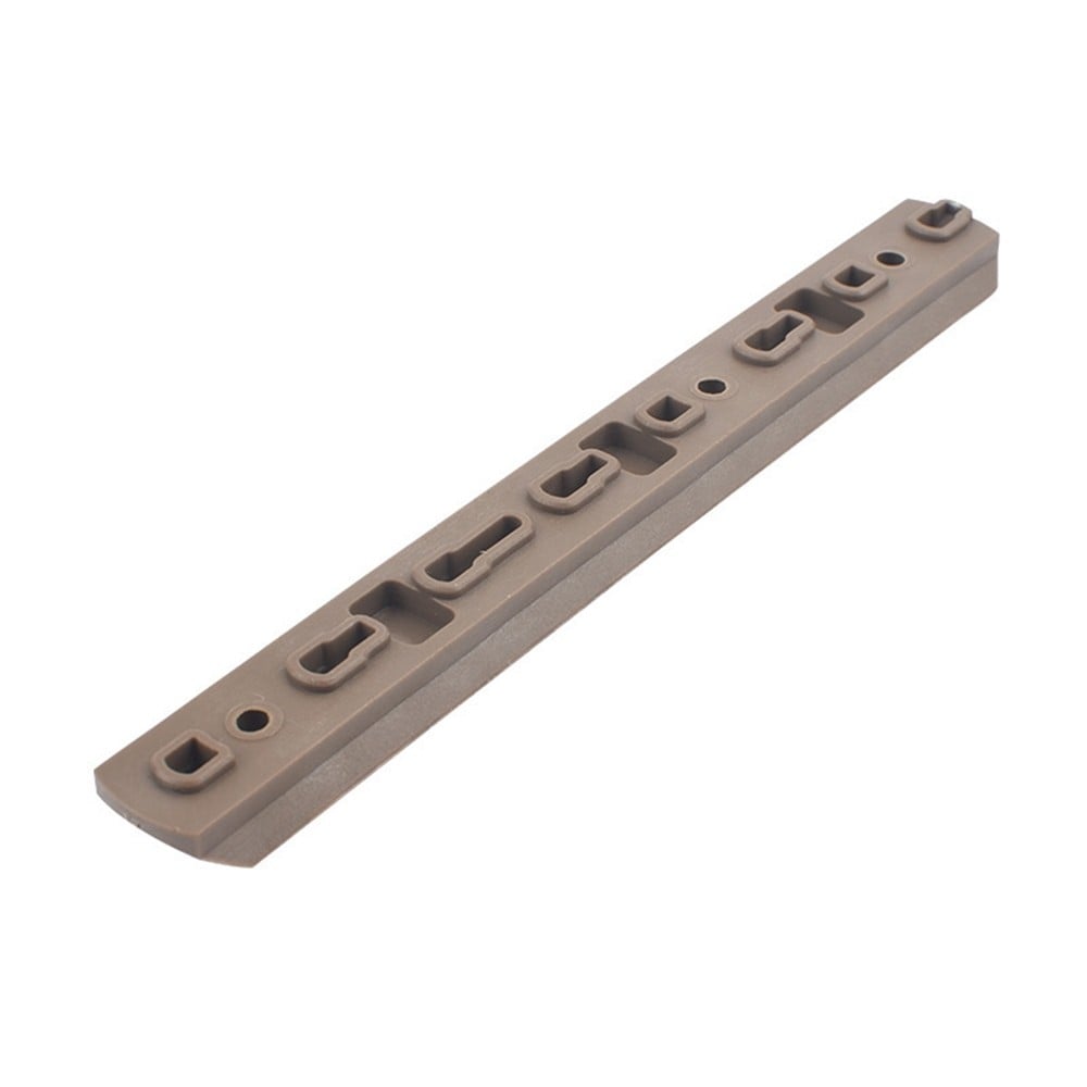 Set 6 Slitte 20mm in Polimero per Keymod e M-Lok Dark Earth