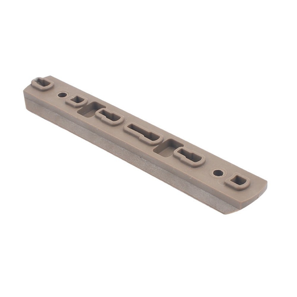 Set 6 Slitte 20mm in Polimero per Keymod e M-Lok Dark Earth