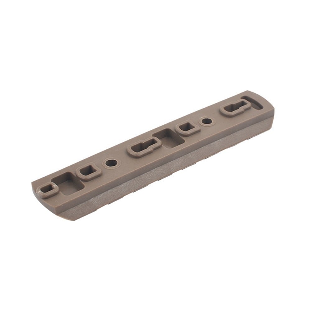 Set 6 Slitte 20mm in Polimero per Keymod e M-Lok Dark Earth
