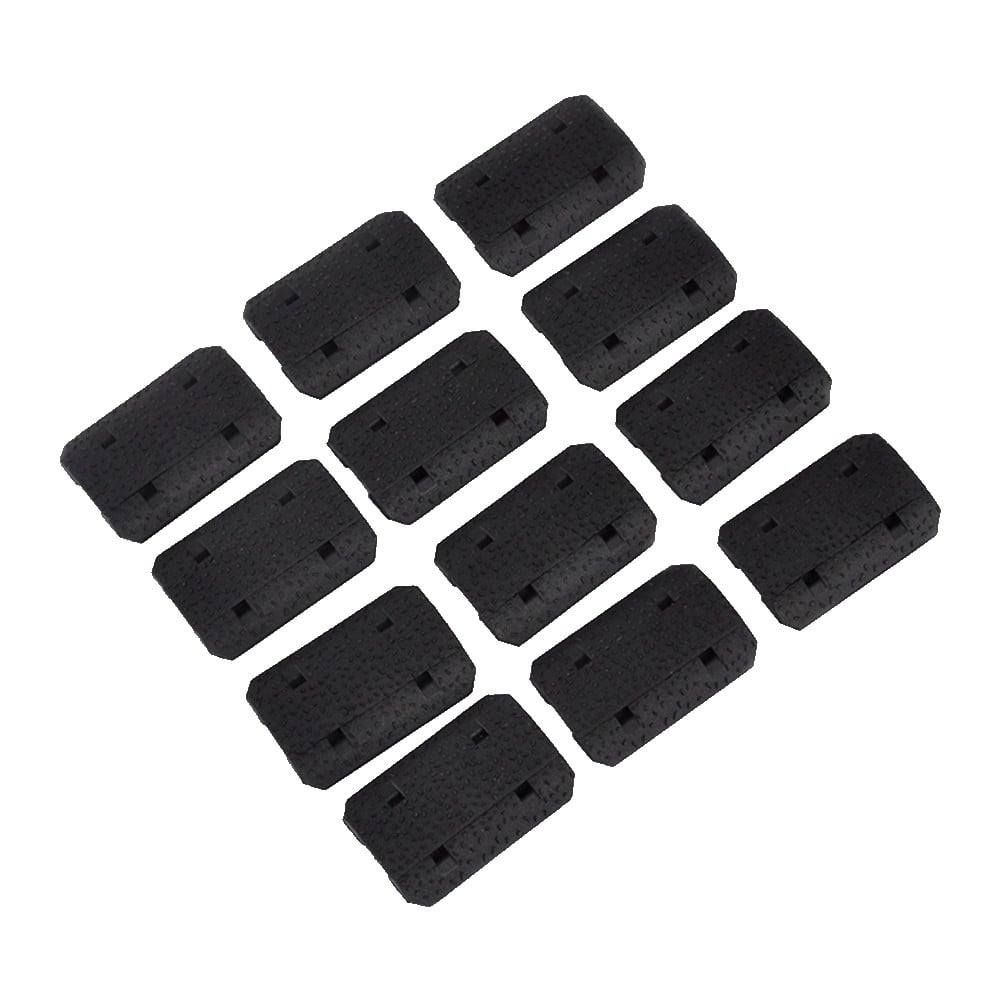 Set 12 Copri Slitta Tipo 2 per M-LOK nero