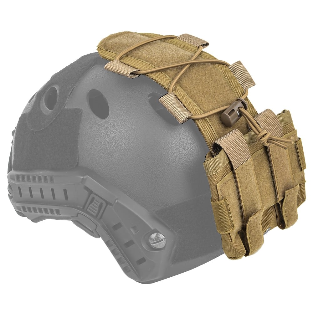 Custodia porta batterie Nhelmet per elmetto Dark Earth