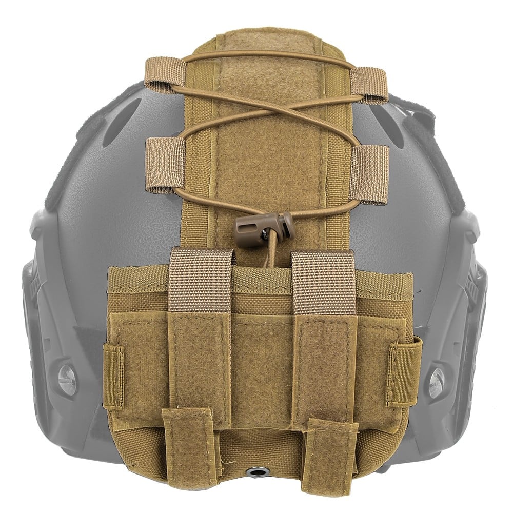 Custodia porta batterie Nhelmet per elmetto Dark Earth