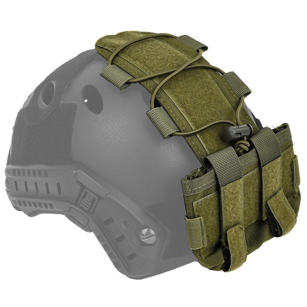 Tasca porta batterie Nhelmet per elmetto Olive Drab