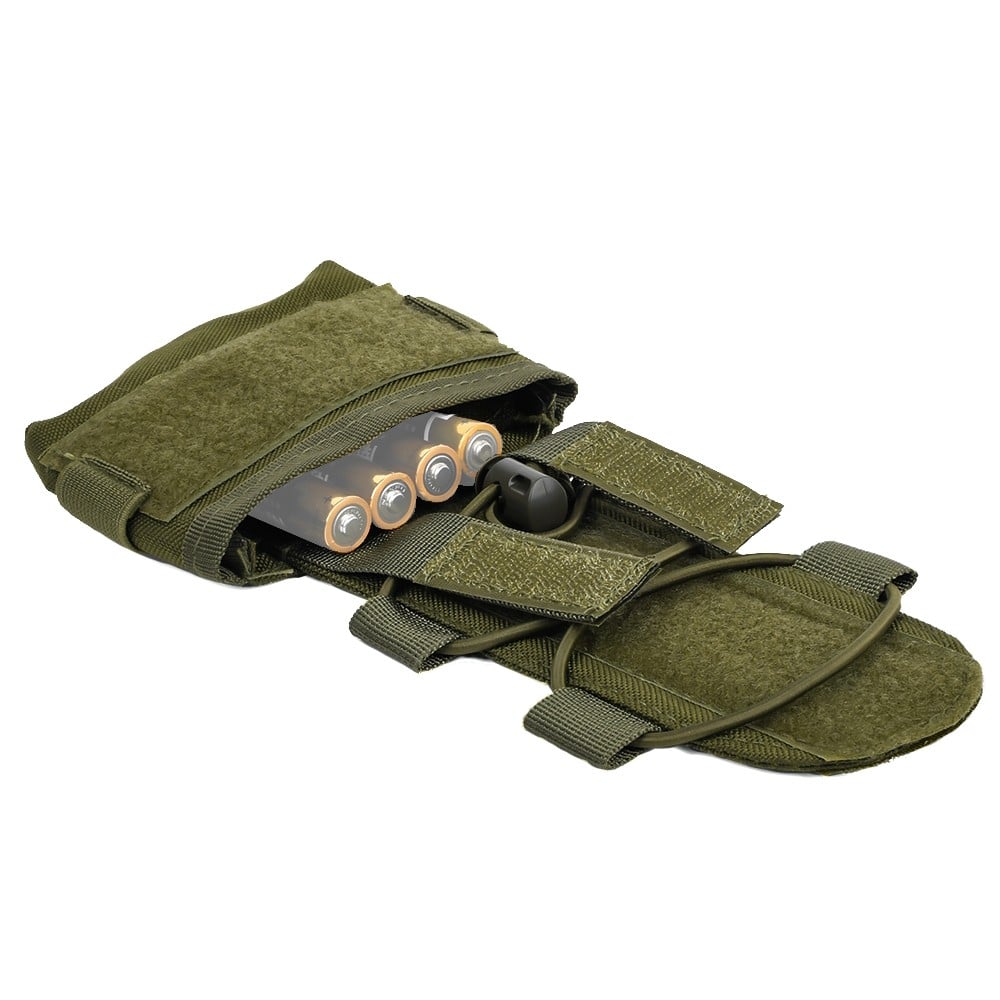 Tasca porta batterie Nhelmet per elmetto Olive Drab
