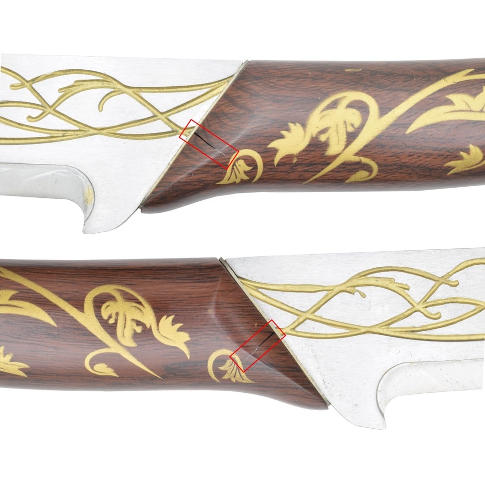 Spada ornamentale Hadhafang di Arwen - Il Signore degli Anelli (Difetti)