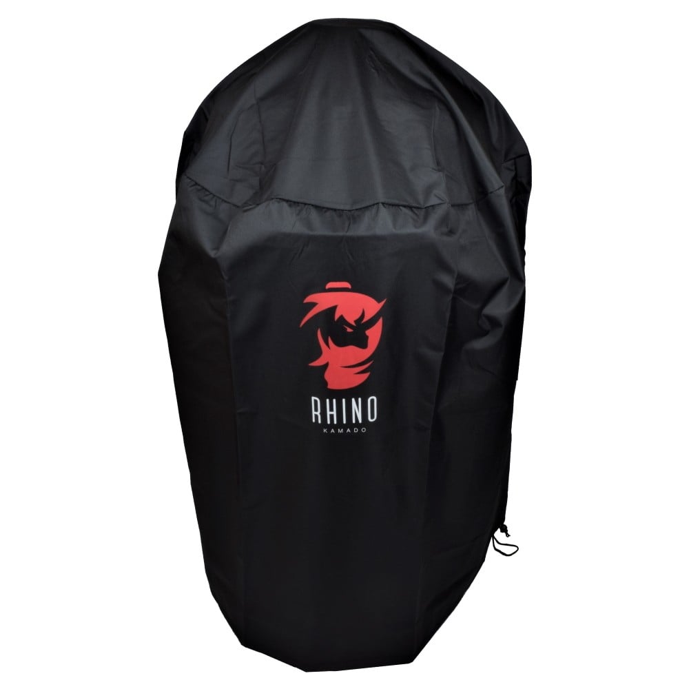 Kamado Rhino L nero per cottura da esterno