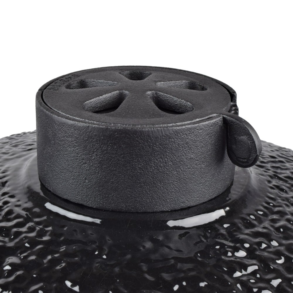 Kamado Rhino L nero per cottura da esterno