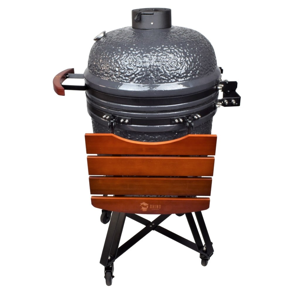 Kamado Rhino L Grigio per Cottura Outdoor
