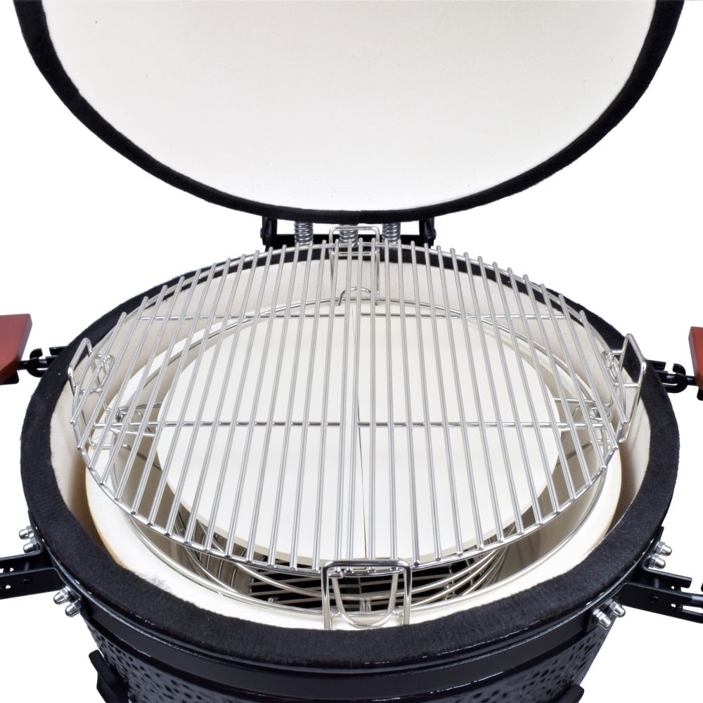 Kamado XL Nero Rhino per cottura da esterno