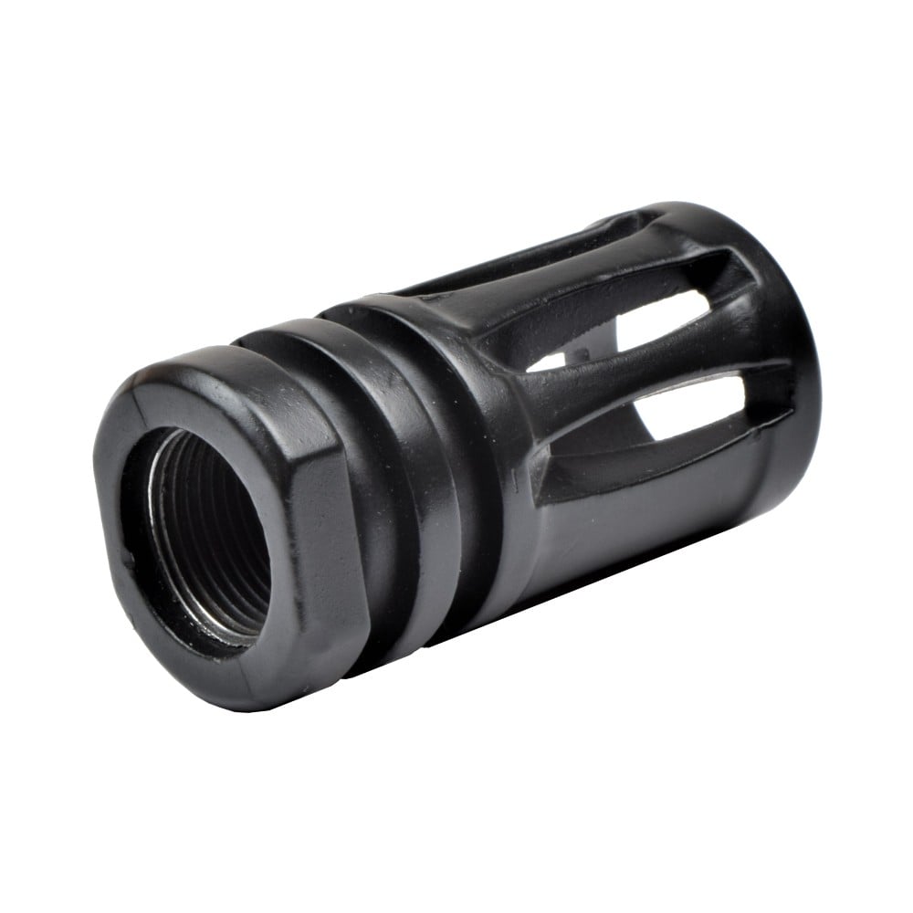 Spegnifiamma in metallo con filetto 14mm orario, nero