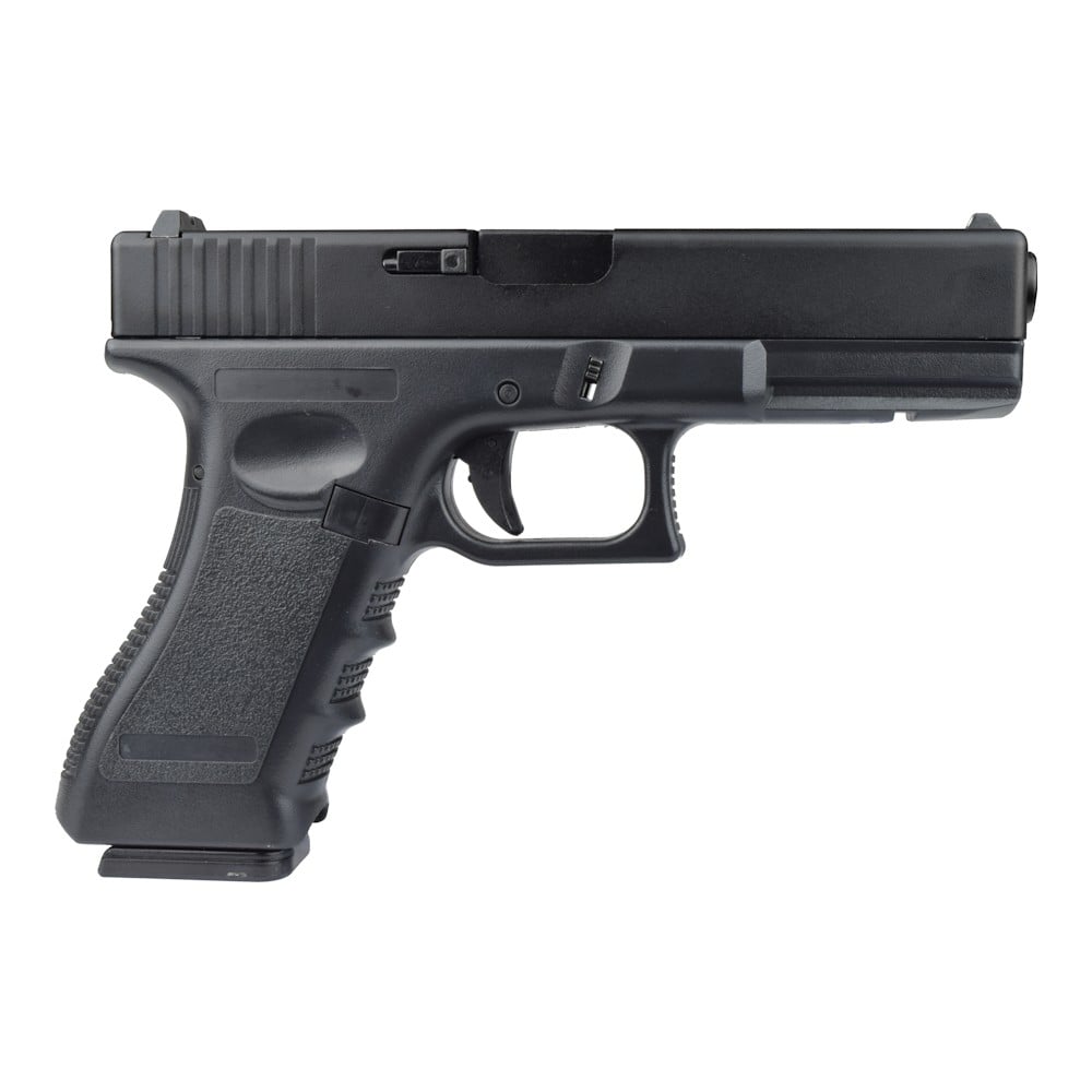 Pistola a gas scarrellante half-metal semi/full auto nera