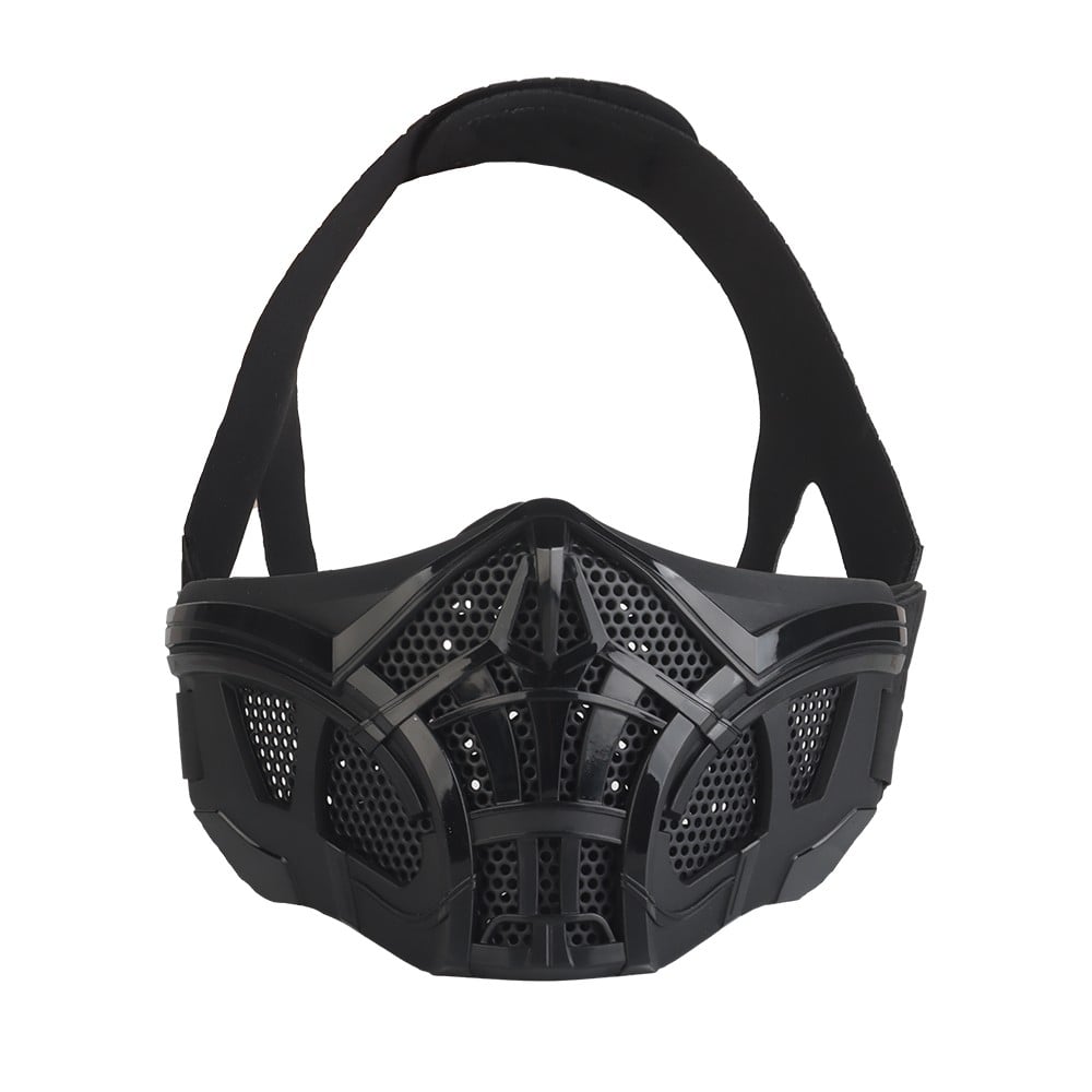 Mezza maschera Scorpion nera di WOSPORT