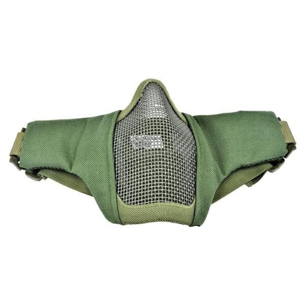 Maschera con griglia in metallo Olive Drab di WOSPORT