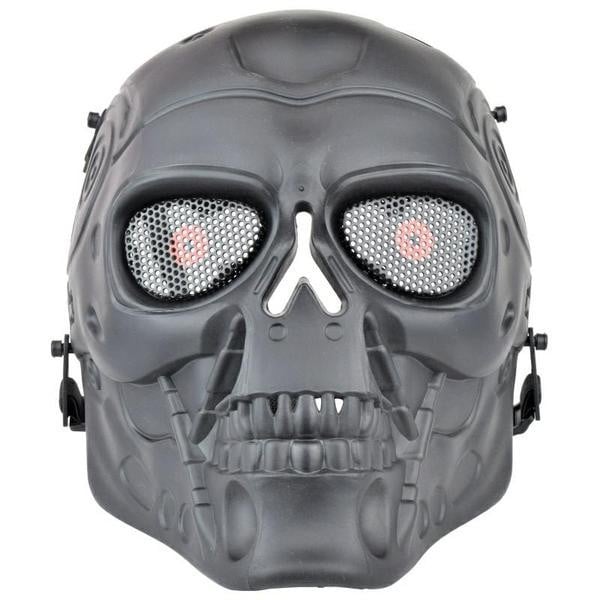 Maschera Skull Series nera di WOSPORT