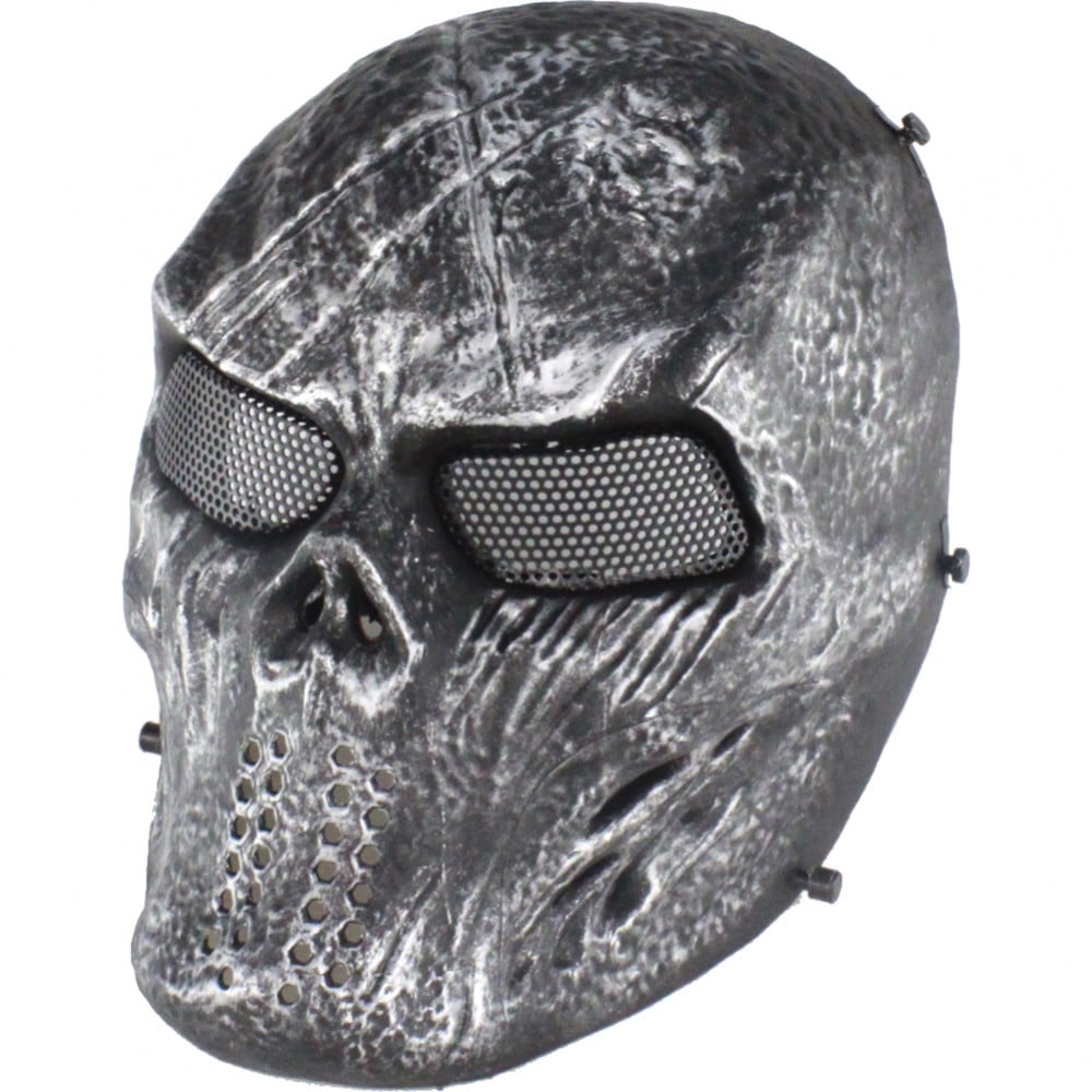 Maschera Blooded Skull nero e silver di WOSPORT