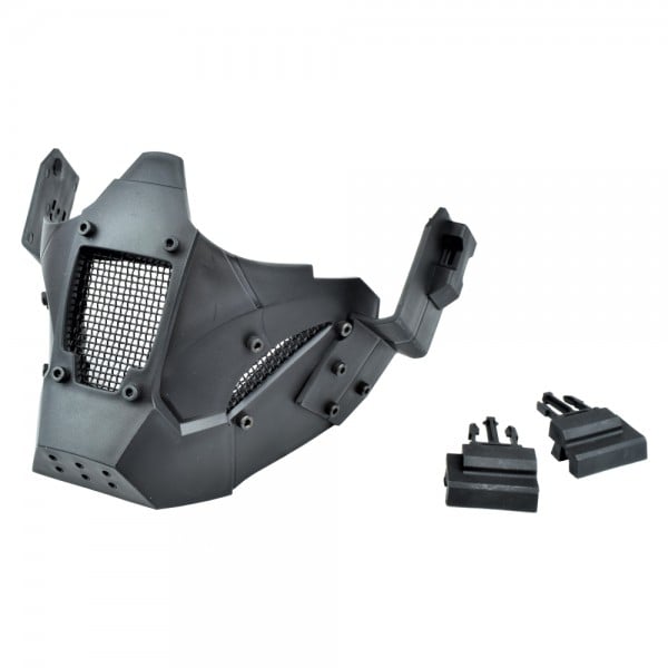 Maschera Iron Warrior nera di WOSPORT