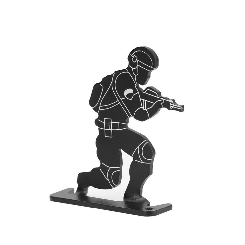 Kit 4 bersagli a forma di soldato neri di WOSPORT