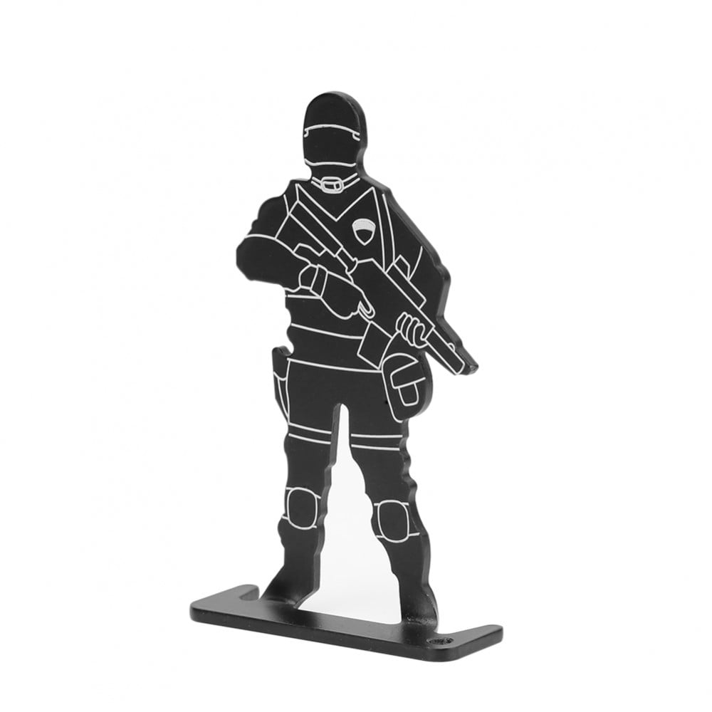 Kit 4 bersagli a forma di soldato neri di WOSPORT