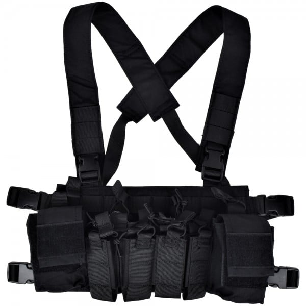 Gilet tattico multifunzione nero di WOSPORT