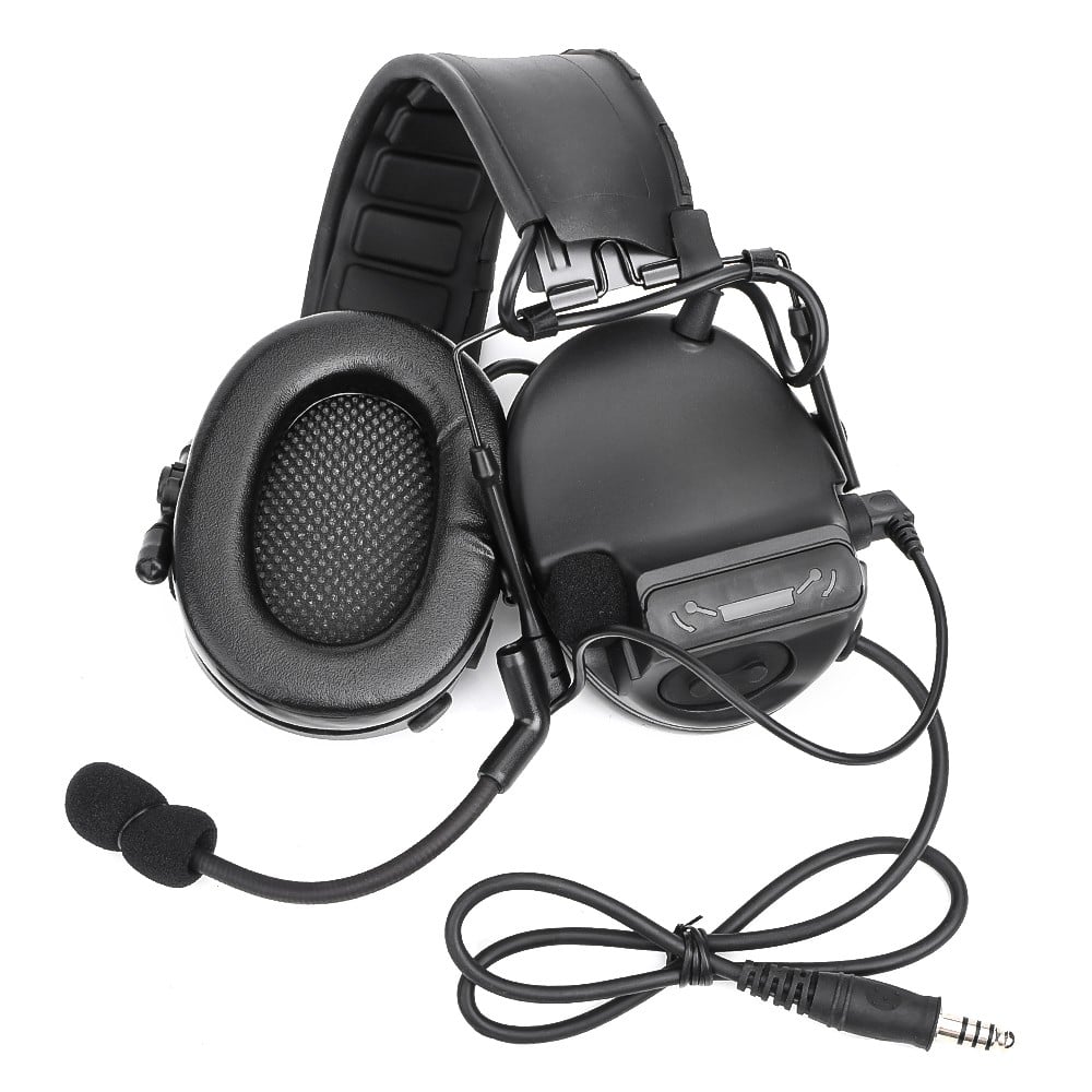 Cuffie e microfono con riduzione attiva del rumore nero di WADSN