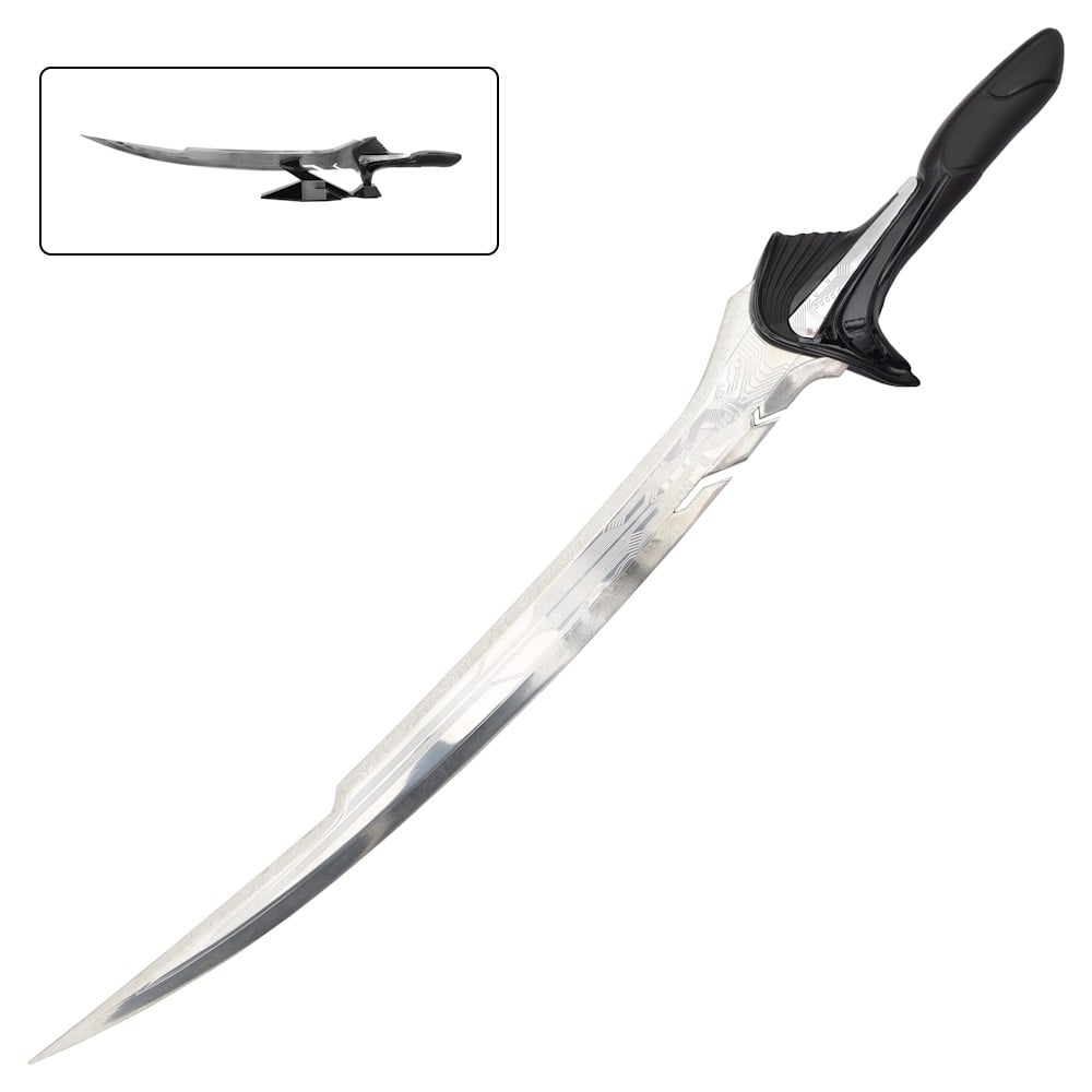 Spada ornamentale Damascus Blade ispirata ad Alita Battle Angel