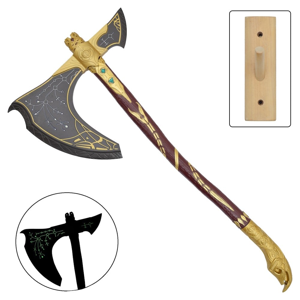 Ascia ornamentale ispirata alla Leviathan Axe di Kratos (God of War)