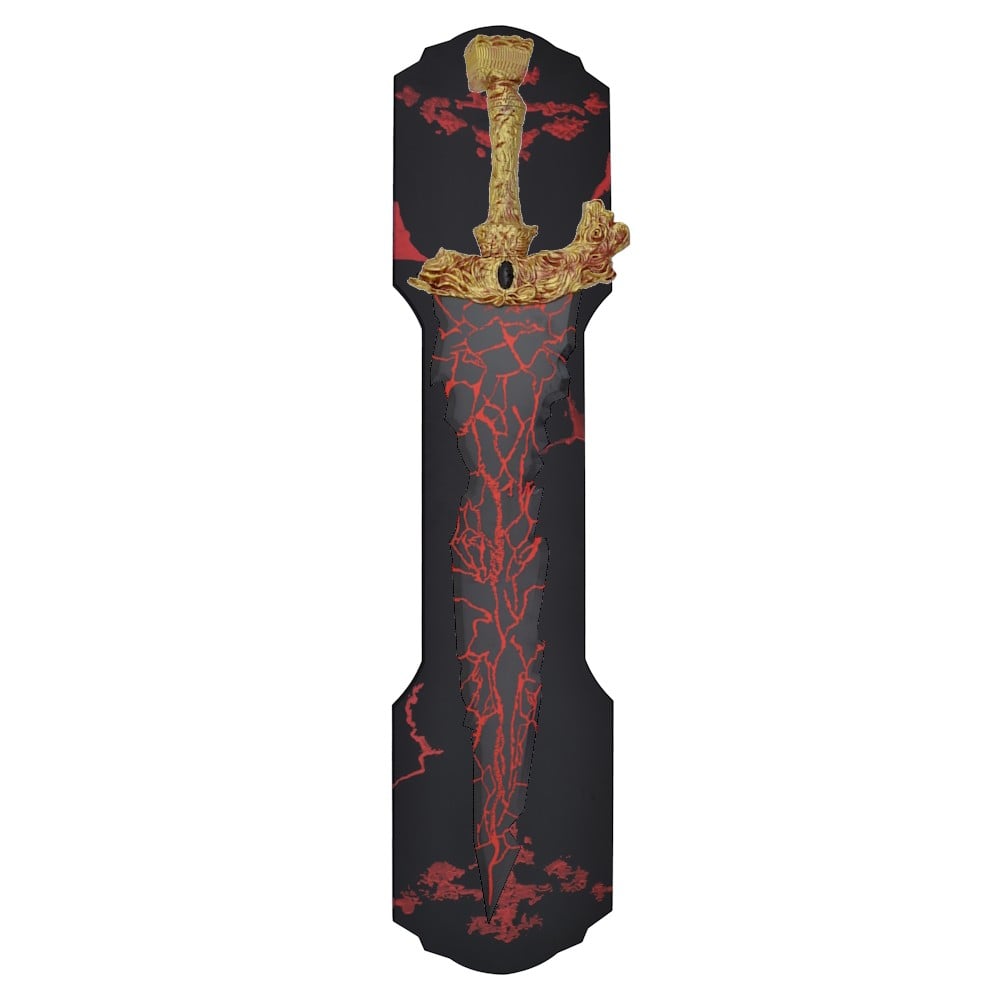 Spada ornamentale ispirata a Maliketh (Elden Ring)