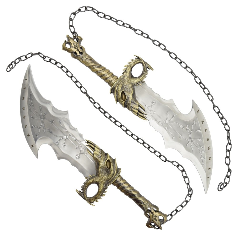 Pugnali ornamentali Blades of Chaos di Kratos - God of War