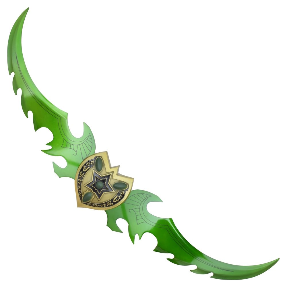 Lama ornamentale ispirata al Warglaive di Azzinoth di World of Warcraft