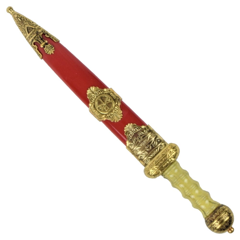 Pugnale ornamentale rosso/oro di SCK