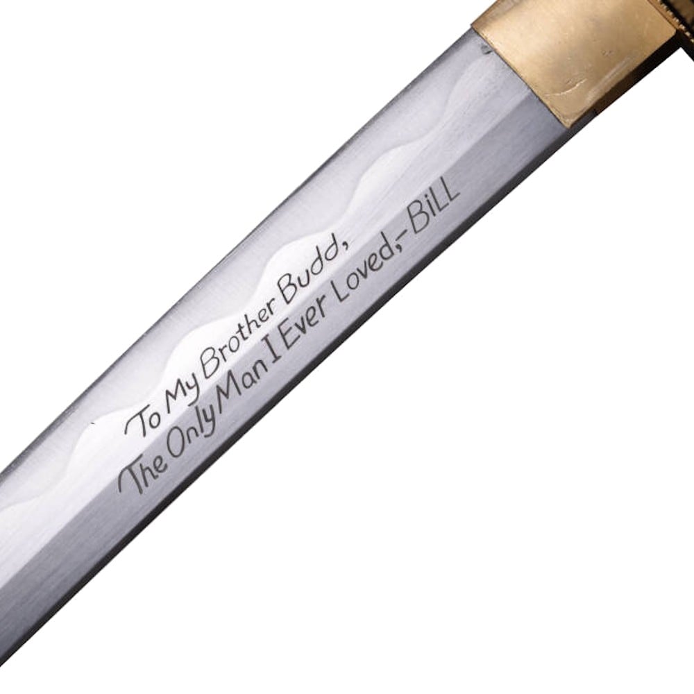 Katana ornamentale fatta a mano ispirata a Kill Bill