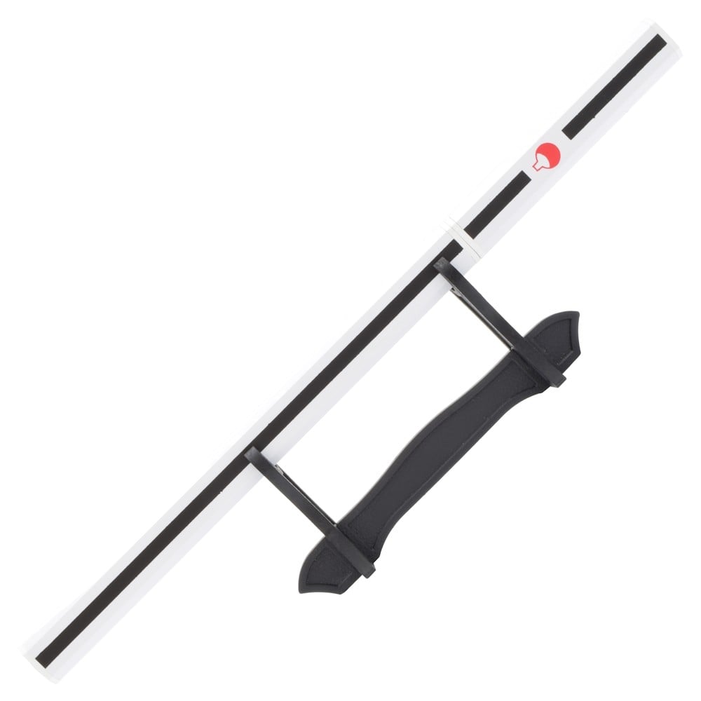 Mini Katana ornamentale ispirata a Sasuke Uchiha (Naruto) con stand