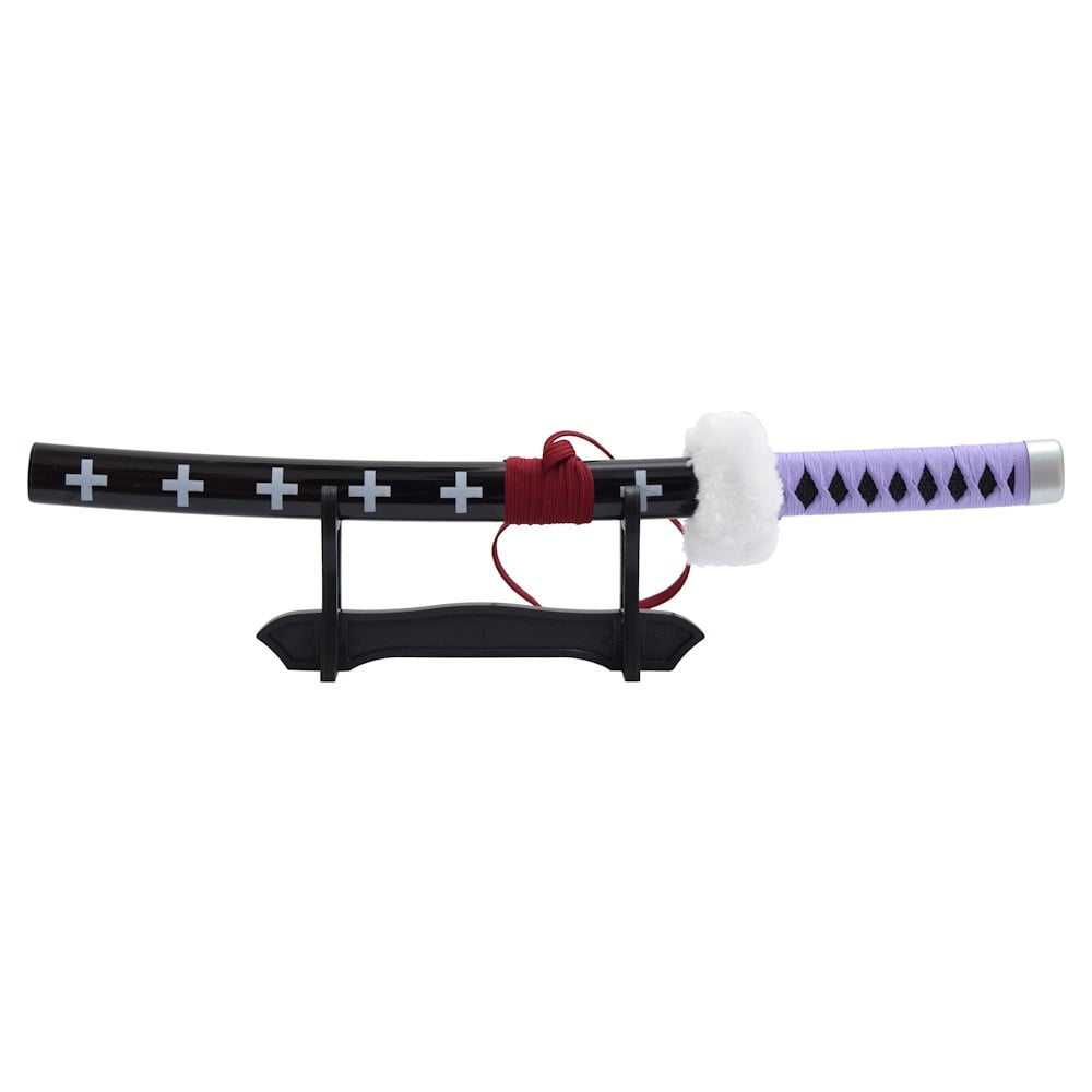 Mini Katana ornamentale di Trafalgar Law (One Piece) con stand