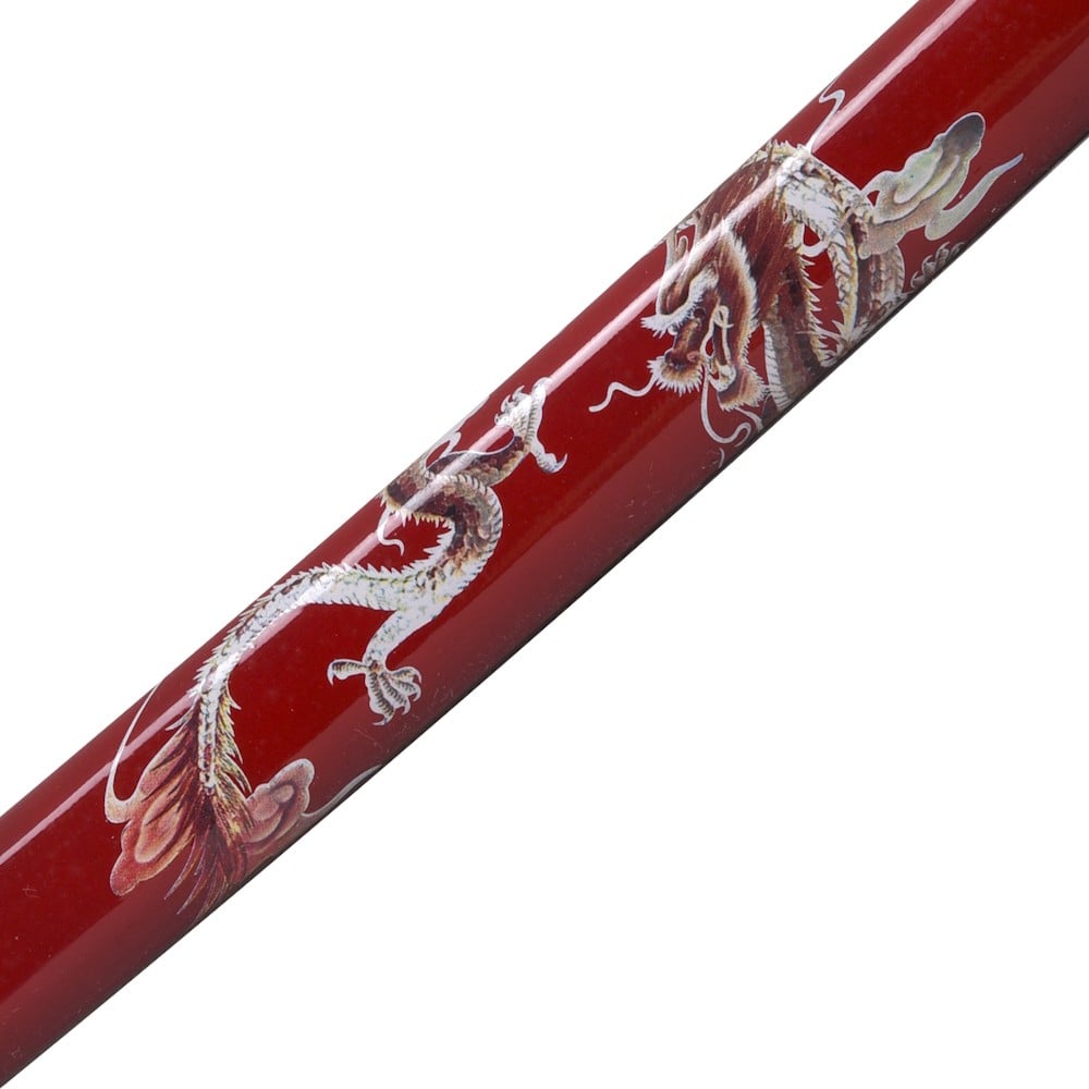 Katana ornamentale con drago e fodero rosso
