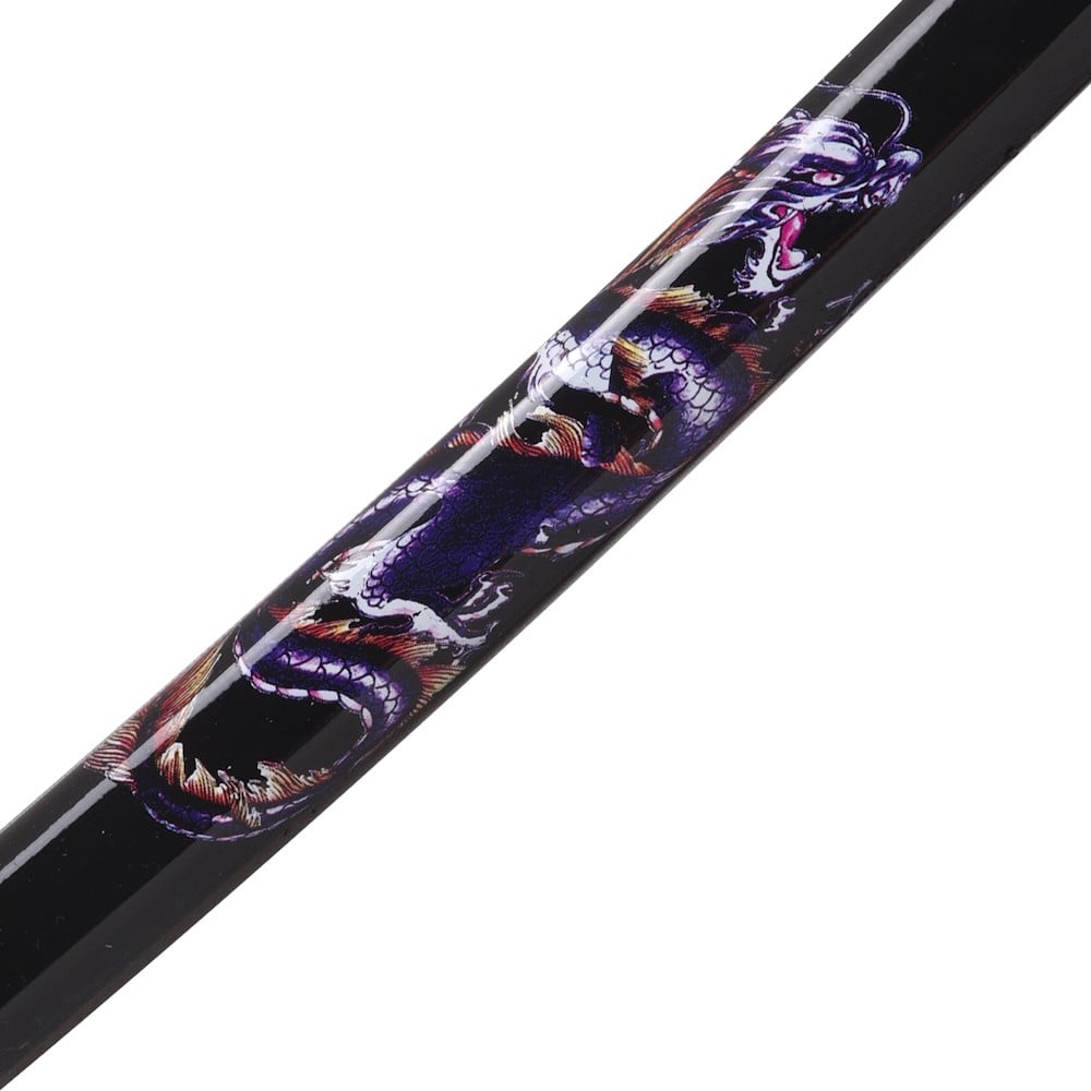 Katana ornamentale con drago nero