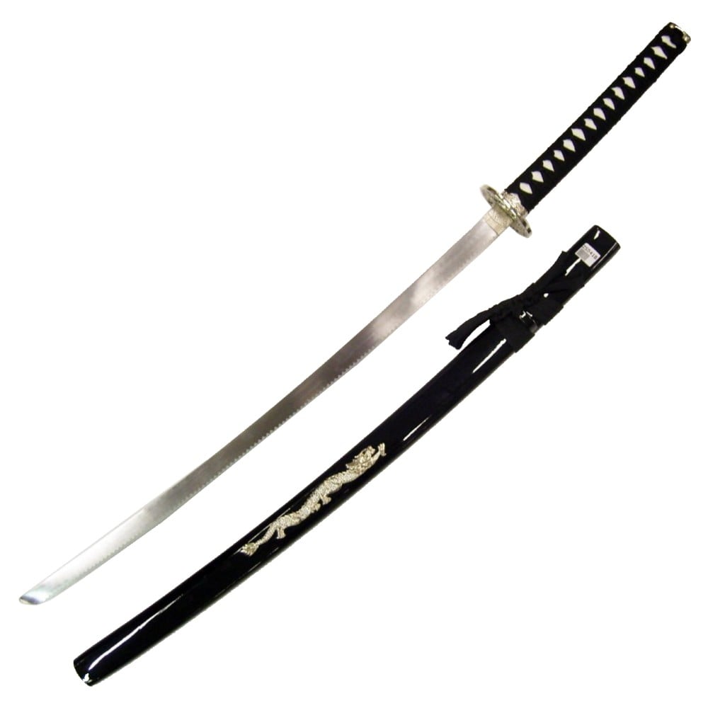 Katana ornamentale nera