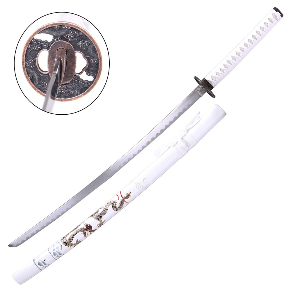 Katana ornamentale con fodero e impugnatura in legno
