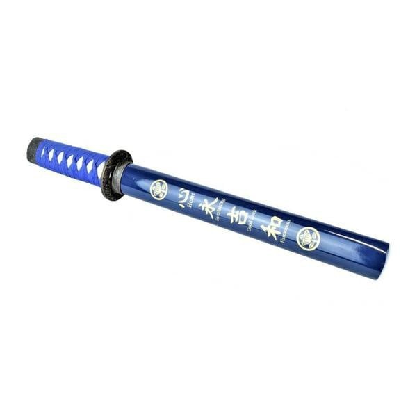 Tanto ornamentale blu con fodero decorato