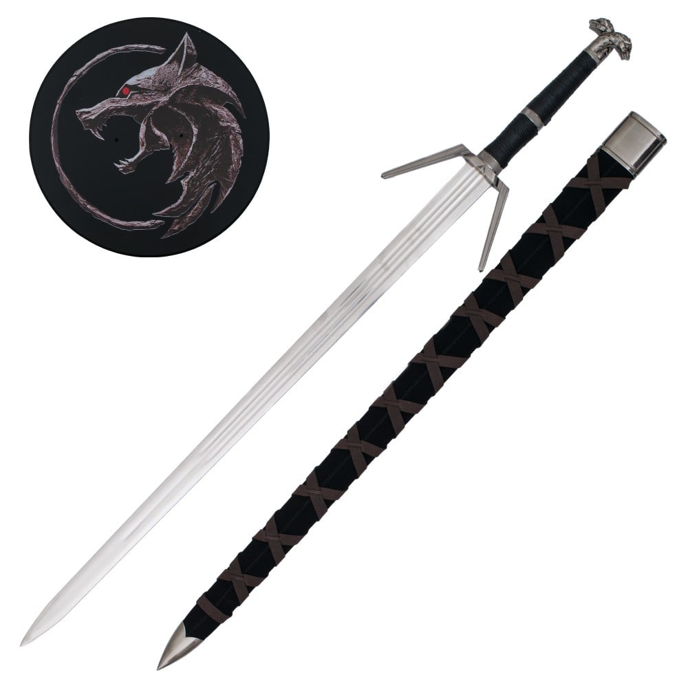 Spada ornamentale ispirata alla Serpentine Silver Sword di Geralt di Rivia - The Witcher 3