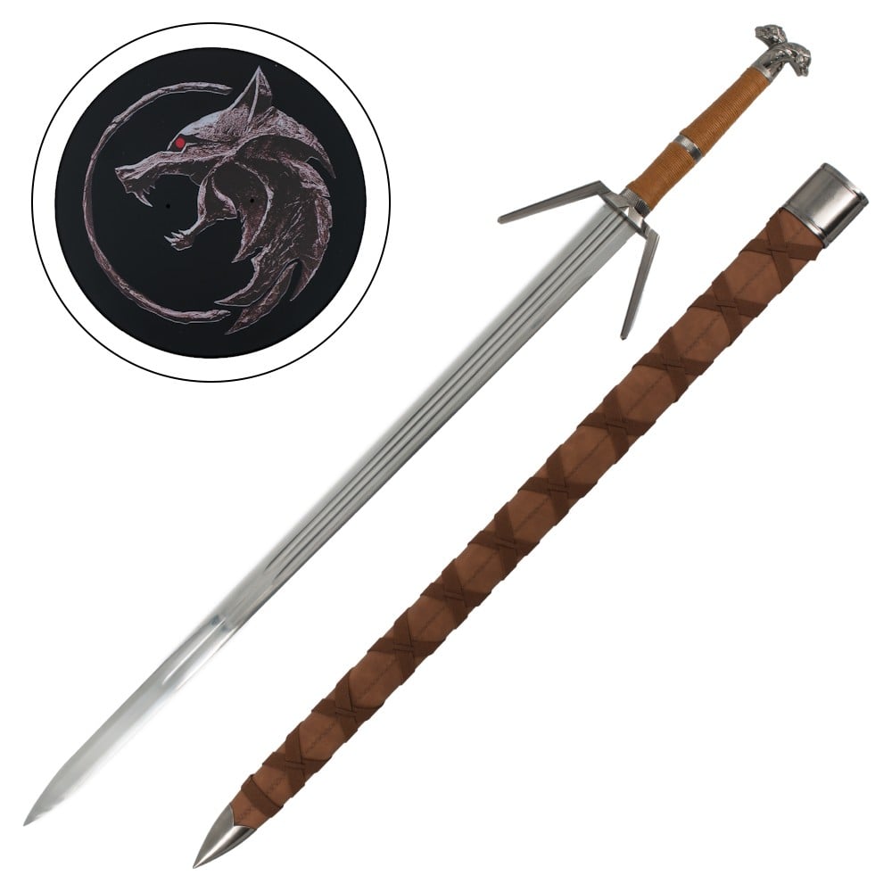 Spada ornamentale Serpentine Silver Sword di Geralt di Rivia - The Witcher 3