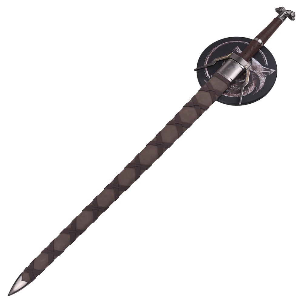 Spada ornamentale ispirata alla Serpentine Silver Sword di Geralt di Rivia