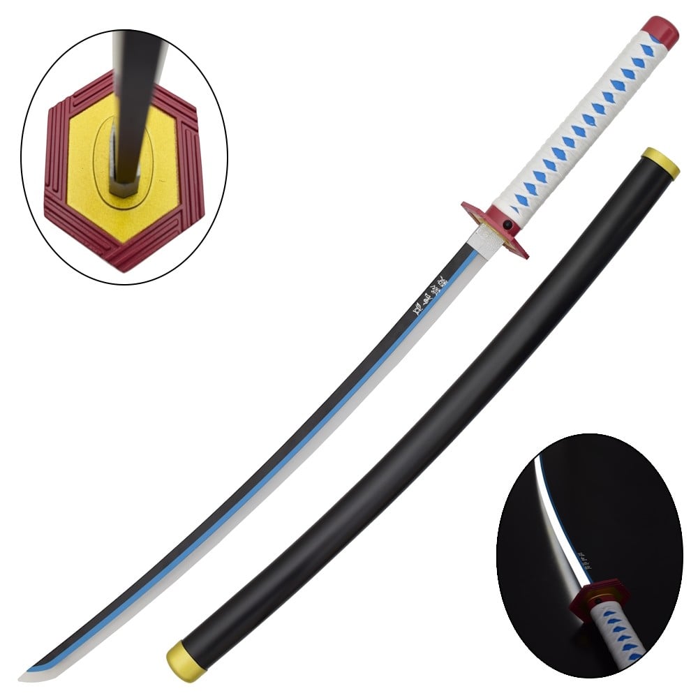 Katana ornamentale di Giyu Tomioka con LED (Demon Slayer)
