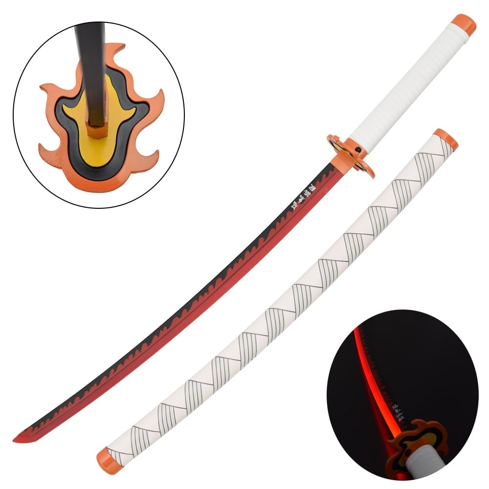 Katana ornamentale LED di Rengoku Kyojuro (Demon Slayer)