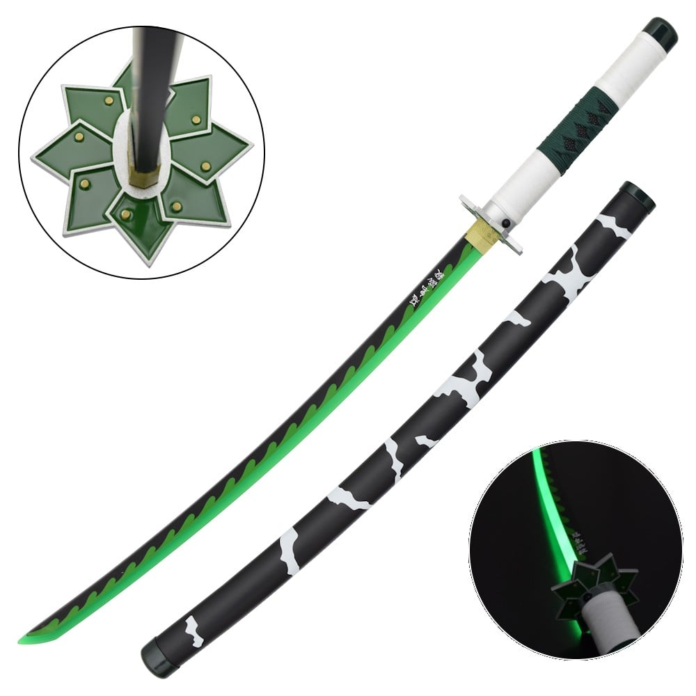 Katana ornamentale con LED di Sanemi Shinazugawa (Demon Slayer)