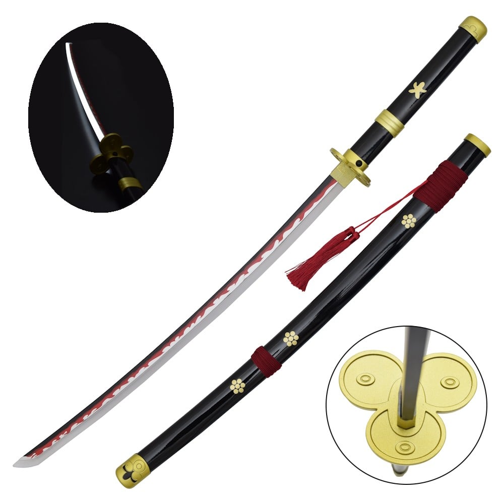 Katana ornamentale Enma di Zoro con LED - Serie One Piece