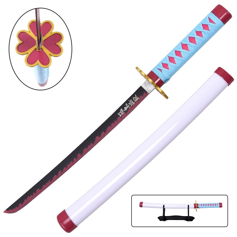 Mini Katana ornamentale ispirata a Mitsuri Kanroji (Demon Slayer)
