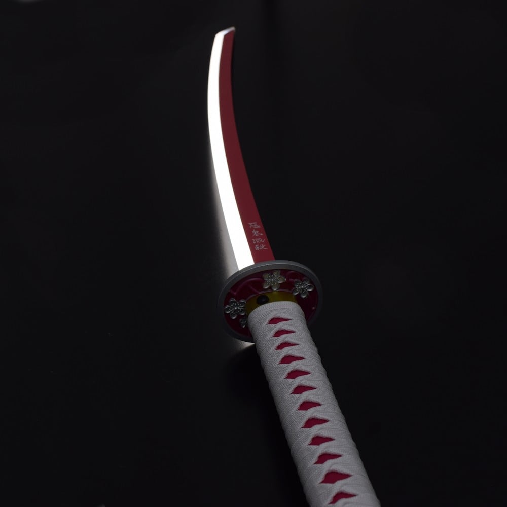 Katana ornamentale di Kanao Tsuyuri con LED - Kimetsu no Yaiba