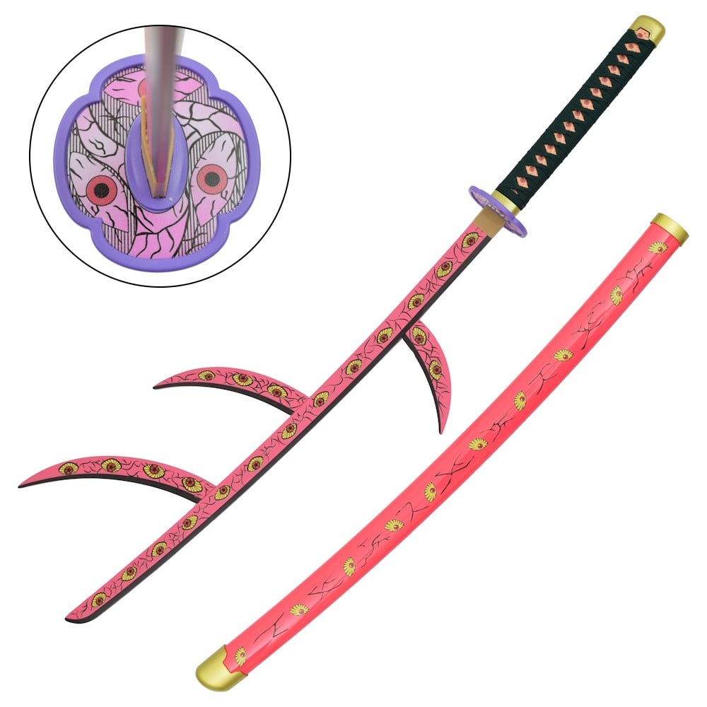 Katana ornamentale ispirata a Kokushibo di Kimetsu no Yaiba