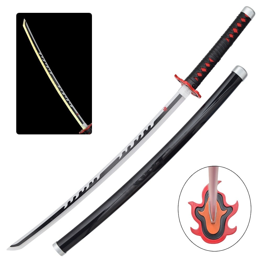 Katana ornamentale LED ispirata a Tanjiro Kamado (Demon Slayer)
