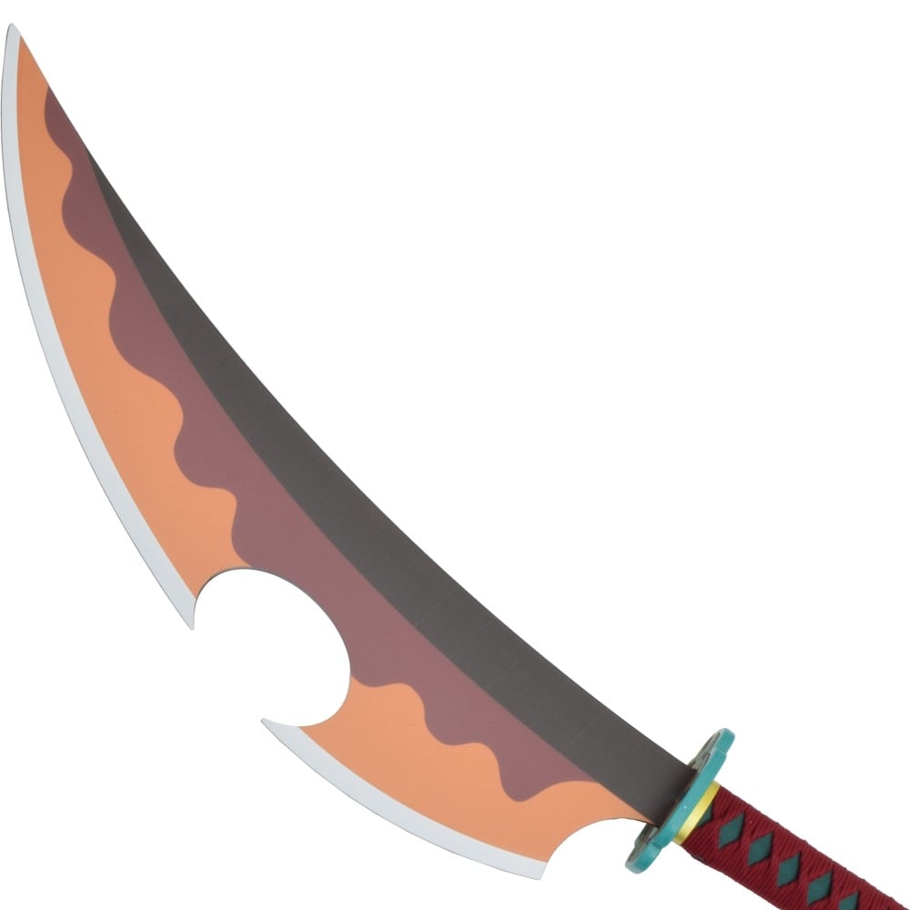 Spada ornamentale di Tengen Uzui da Demon Slayer in bamboo
